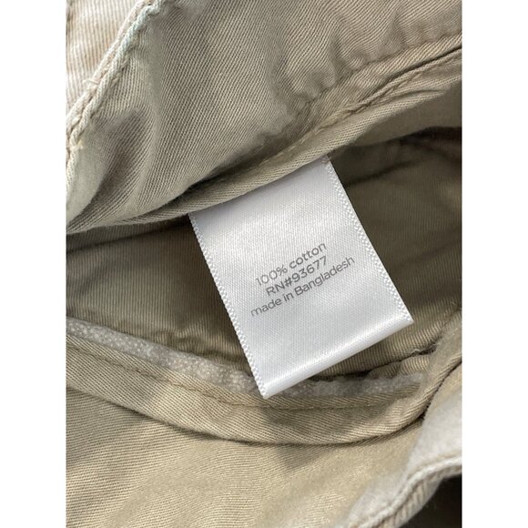 JCP Mens Shorts Size 34 Chino Tan Khaki Cotton Flat Front Pockets Preppy Golf - Picture 5 of 7